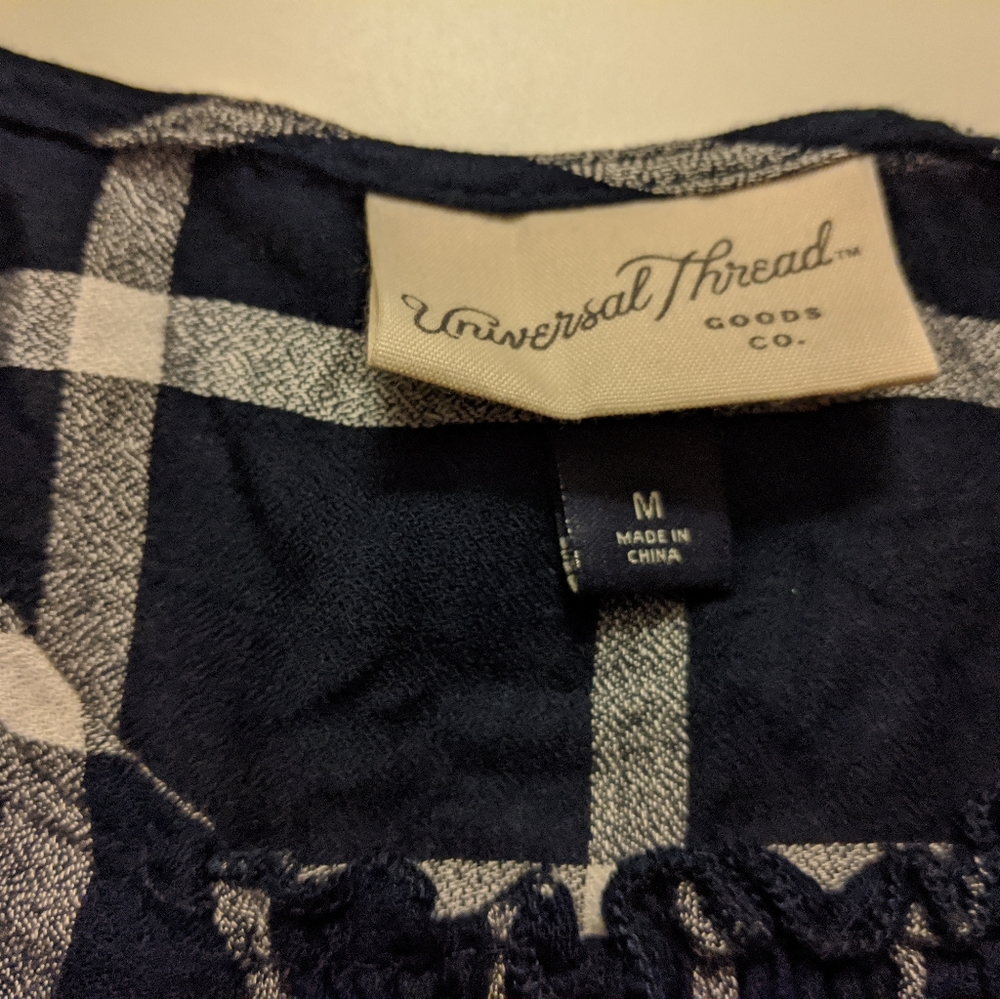 Plaid Ruffle Shirt - Picture 2 of 3